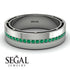 Classic Eternity Emerald Wedding Band - John No. 6 image 2