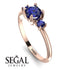 Classic Three Stone Sapphire Engagement Ring - Valentina No. 74 image 2