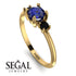 Classic Three Stone Sapphire Engagement Ring - Valentina No. 43 image 2