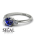Classic Three Stone Sapphire Engagement Ring - Valentina No. 15 image 3