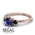Classic Three Stone Sapphire Engagement Ring - Valentina No. 44 image 3