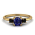 Classic Three Stone Sapphire Engagement Ring - Valentina No. 43 image 1