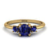 Classic Three Stone Sapphire Engagement Ring - Valentina No. 73 image 1