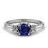 Classic Three Stone Sapphire Engagement Ring - Valentina No. 15 image 1
