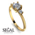 Classic Three Stone Diamond Engagement Ring - Valentina No. 1 image 2
