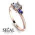 Classic Three Stone Diamond Engagement Ring - Valentina No. 62 image 2