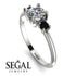 Classic Three Stone Diamond Engagement Ring - Valentina No. 33 image 2