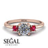 Classic Three Stone Diamond Engagement Ring - Valentina No. 47 image 10