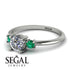 Stephanie's Custom Classic Three Stone Diamond Engagement Ring - Valentina No. 1800 image 3