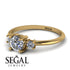 Classic Three Stone Diamond Engagement Ring - Valentina No. 1 image 3