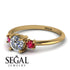 Classic Three Stone Diamond Engagement Ring - Valentina No. 46 image 3