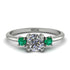 Stephanie's Custom Classic Three Stone Diamond Engagement Ring - Valentina No. 1800 image 1