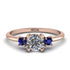 Classic Three Stone Diamond Engagement Ring - Valentina No. 62 image 1