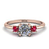 Classic Three Stone Diamond Engagement Ring - Valentina No. 47 image 1