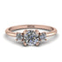 Classic Three Stone Diamond Engagement Ring - Valentina No. 2 image 1