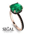 Cushion Hidden Diamond Emerald Ring - Nova No. 35 image 3