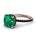 Cushion Hidden Diamond Emerald Ring - Nova No. 35 image 1