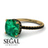 Cushion Hidden Diamond Emerald Ring - Nova No. 34 image 10