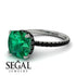Cushion Hidden Diamond Emerald Ring - Nova No. 36 image 10