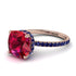 Cushion Hidden Diamond Ruby Ring - Nova No. 71 image 1
