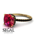 Cushion Hidden Diamond Ruby Ring - Nova No. 40 image 10