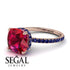 Cushion Hidden Diamond Ruby Ring - Nova No. 71 image 10