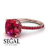 Cushion Hidden Diamond Ruby Ring - Nova No. 56 image 10