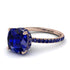 Cushion Hidden Diamond Sapphire Ring - Nova No. 74 image 1