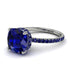 Cushion Hidden Diamond Sapphire Ring - Nova No. 75 image 1