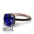 Cushion Hidden Diamond Sapphire Ring - Nova No. 44 image 10