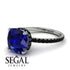 Cushion Hidden Diamond Sapphire Ring - Nova No. 45 image 10