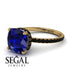 Cushion Hidden Diamond Sapphire Ring - Nova No. 43 image 10