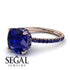 Cushion Hidden Diamond Sapphire Ring - Nova No. 74 image 10
