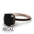 Cushion Hidden Diamond Black Diamond Ring - Nova No. 38 image 10