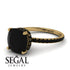 Cushion Hidden Diamond Black Diamond Ring - Nova No. 37 image 10