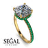 Cushion Hidden Diamond Diamond Ring - Nova No. 16 image 3