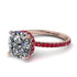 Cushion Hidden Diamond Diamond Ring - Nova No. 47 image 1