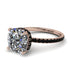 Cushion Hidden Diamond Diamond Ring - Nova No. 32 image 1