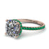Cushion Hidden Diamond Diamond Ring - Nova No. 17 image 1