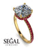 Cushion Hidden Diamond Diamond Ring - Nova No. 46 image 3