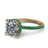 Cushion Hidden Diamond Diamond Ring - Nova No. 16 image 1