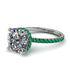 Cushion Hidden Diamond Diamond Ring - Nova No. 18 image 1