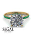 Cushion Hidden Diamond Diamond Ring - Nova No. 16 image 2