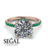 Cushion Hidden Diamond Diamond Ring - Nova No. 17 image 2
