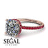 Cushion Hidden Diamond Diamond Ring - Nova No. 47 image 10