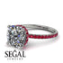 Cushion Hidden Diamond Diamond Ring - Nova No. 48 image 10