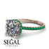 Cushion Hidden Diamond Diamond Ring - Nova No. 17 image 10