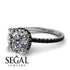 Cushion Hidden Diamond Diamond Ring - Nova No. 33 image 10