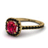 Cushion Ruby Halo Engagement Ring - Jade No. 40 image 1