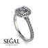 Cushion Diamond Halo Engagement Ring - Jade No. 3 image 2